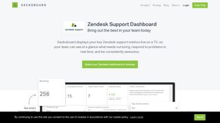 
                            13. Zendesk Support Dashboard | Geckoboard
