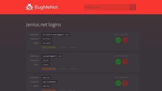 
                            7. zenius.net passwords - BugMeNot