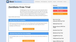 
                            12. ZenMate Free Trial Account, Download - Best Reviews