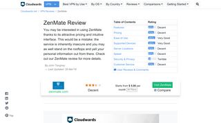 
                            10. ZenMate Review - Updated 2019 - Cloudwards.net