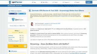 
                            9. Zenmate VPN Reviews 2019 - Why 4.1 Stars? - vpnMentor