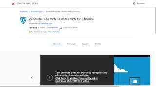 
                            1. ZenMate VPN - Top Internet Security & Unblock - Google Chrome