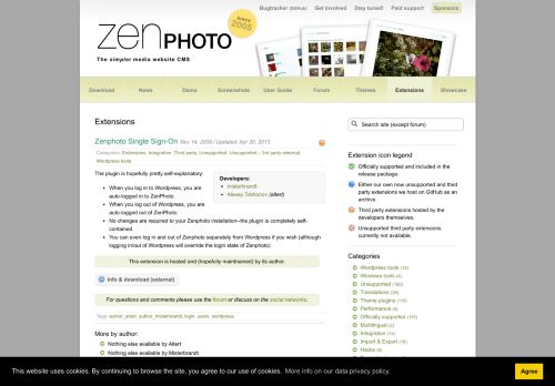 
                            8. Zenphoto Single Sign-On | Extensions | Zenphoto - The simpler media ...