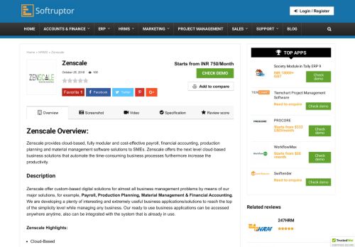 
                            11. Zenscale - Softruptor - choose app for business