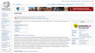 
                            10. zentrada – Wikipedia