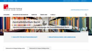 
                            10. Zentralbibliothek Recht : Die Fakultät : Universität Hamburg