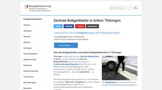 
                            3. Zentrale Bußgeldstelle Artern - Bußgeldstellen in Thüringen
