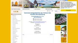 
                            8. Zentrale Bußgeldstelle des Landes Brandenburg - Amt Gransee und ...