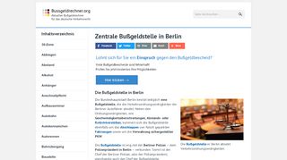 
                            4. Zentrale Bußgeldstelle in Berlin - Bußgeldrechner