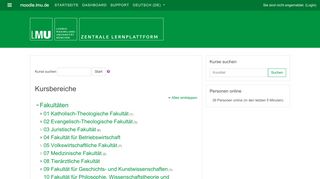 
                            3. Zentrale Lernplattform • LMU München