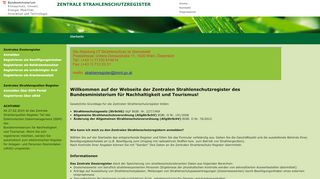 
                            7. ZENTRALE STRAHLENSCHUTZREGISTER