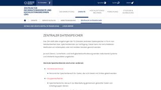 
                            2. Zentraler Datenspeicher — Zentrum für ... - TU Dresden