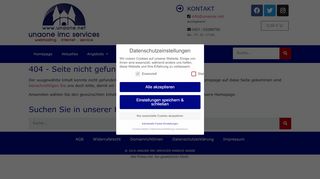 
                            13. Zentraler Login in das Kundenmenü - unaone imc services