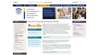 
                            4. Zentrales Lernmanagement-System Moodle • IKMZ • Europa ...