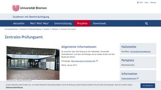 
                            4. Zentrales Prüfungsamt - Uni Bremen