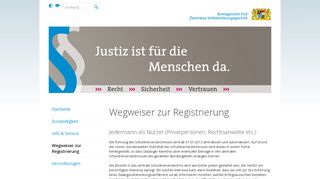 
                            3. Zentrales Vollstreckungsgericht – Wegweiser zur Registrierung ...