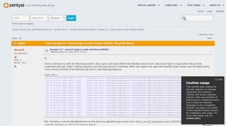 
                            8. Zentyal 4.2 - Cannot login to web interface (SOGO) - Zentyal Forum