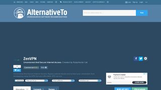 
                            10. ZenVPN Alternatives and Similar Websites and Apps - AlternativeTo.net