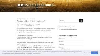 
                            6. Zenzuu – Geld online verdienen? | | Hertz-lich gebloggt...