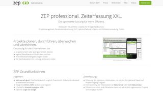 
                            11. ZEP professional - Zeiterfassung XXL - ZEP - ZeitErfassung für Projekte