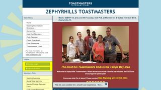 
                            11. Zephyrhills Toastmasters