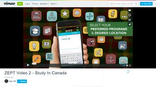 
                            10. ZEPT Video 2 - Study In Canada on Vimeo