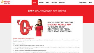 
                            8. Zero Convinence Fee Offer - SpiceJet