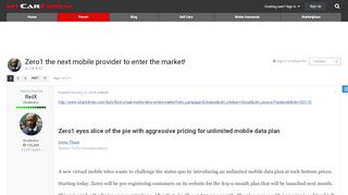 
                            10. Zero1 the next mobile provider to enter the market! - Lite & EZ ...