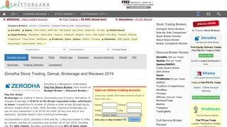 
                            12. Zerodha Brokerage & Zerodha Demat Account Review 2019