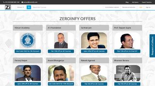 
                            4. Zeroinfy Offers - Get Video lectures of India's Best Professors