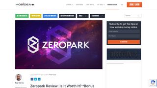 
                            2. Zeropark Review: Is It Worth It? *Bonus Inside* (2019 Update) - Mobidea