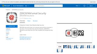 
                            9. ZEROSPAM email Security - Azure Marketplace - Microsoft