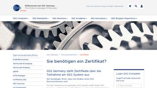 
                            8. Zertifikate - GS1 Germany