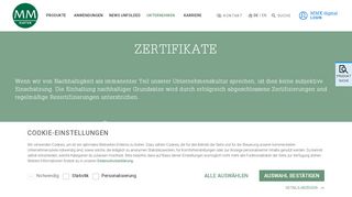 
                            8. Zertifikate - Mayr-Melnhof Karton