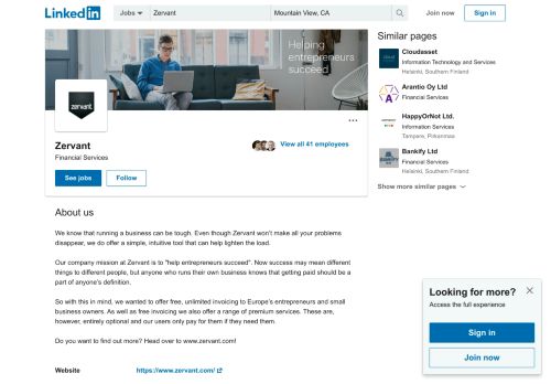 
                            13. Zervant | LinkedIn