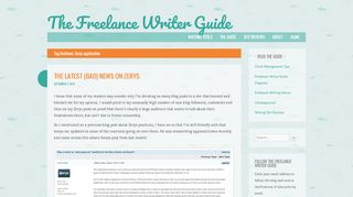 
                            6. Zerys application | The Freelance Writer Guide