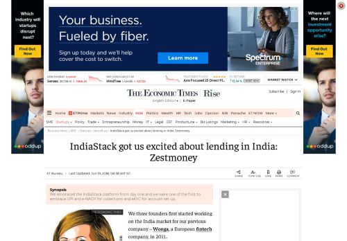 
                            12. Zestmoney: IndiaStack got us excited about lending in India