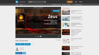 
                            13. Zeus Dissected - SlideShare