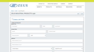 
                            13. ZEUS INDUSTRIAL PRODUCTS Login