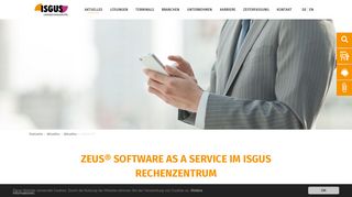 
                            11. ZEUS® Software as a Service im ISGUS Rechenzentrum - ISGUS GmbH