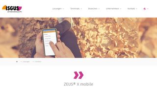 
                            4. ZEUS® X mobile - ISGUS Unternehmensgruppe