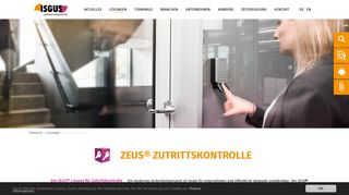 
                            9. ZEUS® Zutrittskontrolle - ISGUS Unternehmensgruppe