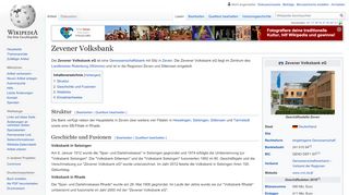
                            12. Zevener Volksbank – Wikipedia