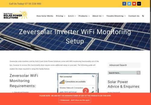 
                            13. Zeversolar Inverter WiFi Monitoring Setup - Gold Coast Solar Power