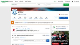
                            7. ZF TRW Talent Acquisition Specialist Jobs | Glassdoor