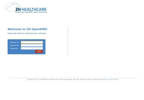 
                            9. ZH OpenEMR Login