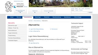 
                            4. ZHprivateTax - Kantonales Steueramt Zürich - Kanton Zürich