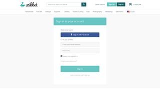 
                            4. Zibbet: Sign in to your account