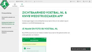 
                            10. Zichtbaarheid Voetbal.nl & KNVB Wedstrijdzaken app | Voetbal.nl