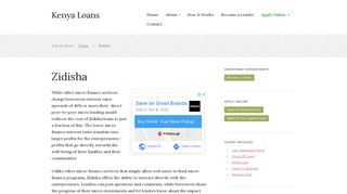 
                            8. Zidisha - Kenya Loans